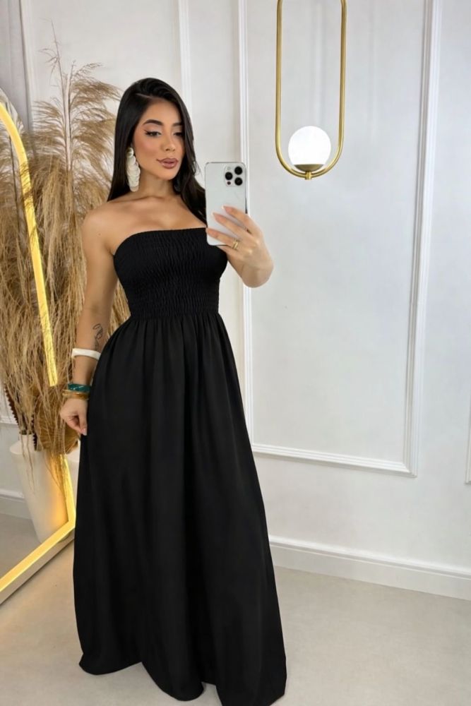 Midnight Elegance Maxi Dress